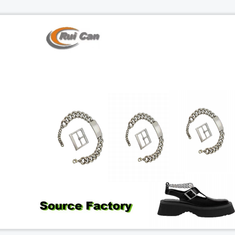 shoe buckle+ aluminium chains